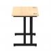 Impulse 1000 x 600mm Straight Office Desk Maple Top Black Cantilever Leg I004300