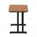 Impulse 1000 x 600mm Straight Office Desk Walnut Top Black Cantilever Leg I004302