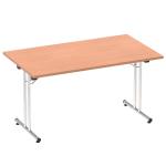 Impulse 1400mm Folding Rectangular Table Beech Top I004317