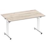 Impulse 1400mm Folding Rectangular Table Grey Oak Top I004322