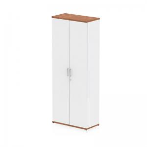 Impulse 2000mm Cupboard Walnut and White I005099