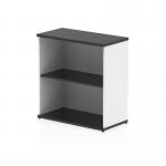 The dynamic low bookcase features a sleek black and white design, adding a modern touch to any room. With its 800mm size, it provides ample storage space for books and decor. The open shelves create a sense of movement and energy, making it a stylish addition to your home.