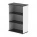 The photo showcases dynamic large bookcases with a sleek black and white design, measuring 1200mm. The bookcase exudes a strong and modern impulse, perfect for any contemporary interior.