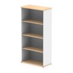 Impulse 1600mm Bookcase Maple and White I005127