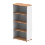 Impulse 1600mm Bookcase Oak and White I005128