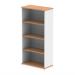 Impulse 1600mm Bookcase Oak and White I005128