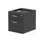 Impulse 2 Drawer Fixed Pedestal Black I005136