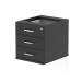 Impulse 3 Drawer Fixed Pedestal Black I005137