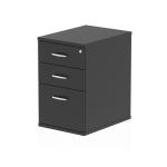 Impulse 600mm Deep Desk High Pedestal Black I005187