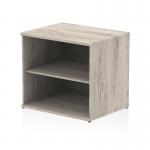 Impulse 600mm Deep Desk High Bookcase Grey Oak I005796