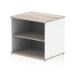 Impulse 600mm Deep Desk High Bookcase Grey Oak and White I005803