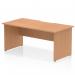 A sleek and modern office desk, the Dynamic Panel End Desks Impulse features a scalloped edge and a 1600 x 800mm Oak top. The panel end leg adds stability and style. Perfect for any contemporary workspace.