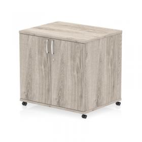 Impulse 600mm Deep Mobile Cupboard Grey Oak I006530