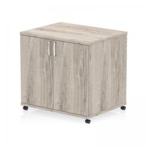 Impulse 600mm Deep Mobile Cupboard Grey Oak I006530