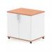 Impulse 600mm Deep Mobile Cupboard Beech and White I006535