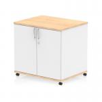 Impulse 600mm Deep Mobile Cupboard Maple and White I006538