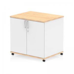 Impulse 600mm Deep Mobile Cupboard Maple and White I006538