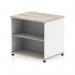 Impulse 600mm Deep Mobile Bookcase Grey Oak and White I006550