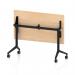 Impulse Plus Flip Top 1200 x 600mm Slimline Rectangular Table With Black Foot Maple Top I006616