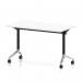 Impulse Plus Flip Top 1200 x 600mm Slimline Rectangular Table With Chrome Foot White Top I006625