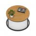 Impulse 800mm Round Coffee Table With Metal Frame Oak Top Black Leg I006671