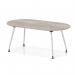 Impulse 1800mm Boardroom Table With Silver Leg Frame Grey Oak Top I006705