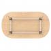 Impulse 1800mm Boardroom Table With Silver Leg Frame Maple Top I006706