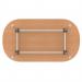 Impulse 1800mm Boardroom Table With Silver Leg Frame Oak Top I006707