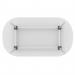 Impulse 1800mm Boardroom Table With Silver Leg Frame White Top I006709