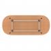 Impulse 2400mm Boardroom Table With Silver Leg Frame Oak Top I006713