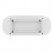 Impulse 2400mm Boardroom Table With Silver Leg Frame White Top I006715
