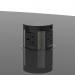High Gloss Volta 2400mm Writable Boardroom Table With Pop-up Power Module Black Top I006858