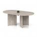 Impulse Volta 1800mm Boardroom Table With Black Pop-up Power Module Grey Top Arrowhead Leg I006861