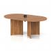 Impulse Volta 1800mm Boardroom Table With Black Pop-up Power Module Walnut Top Arrowhead Leg I006864