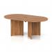 Impulse Volta 1800mm Boardroom Table With Black Pop-up Power Module Walnut Top Arrowhead Leg I006864