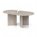 Impulse Volta 1800mm Boardroom Table With White Pop-up Power Module Grey Top Arrowhead Leg I006868