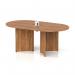 Impulse Volta 1800mm Boardroom Table With White Pop-up Power Module Walnut Top Arrowhead Leg I006871
