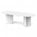 Impulse Volta 2400mm Boardroom Table With White Pop-up Power Module White Top Arrowhead Leg I006886