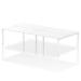 Impulse Bench B2B 4 Person 1600 White Frame Office Bench Desk White IB00171