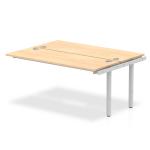 Impulse Bench B2B Ext Kit 1600 Silver Frame Office Bench Desk Maple IB00234