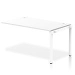 Impulse Bench Single Row Ext Kit 1400 White Frame Office Bench Desk White IB00375