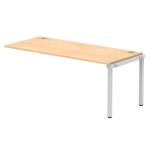 Impulse Bench Single Row Ext Kit 1800 Silver Frame Office Bench Desk Maple IB00474