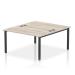 Impulse Bench B2B 2 Person 1400 Black Frame Office Bench Desk Grey Oak IB00497