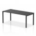 This image features a sleek and modern Dynamic Bench Desking Impulse Bench in a single row with a black frame. The spacious 1800 size makes it perfect for any office setting, while the black finish adds a touch of sophistication.