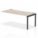 Impulse Bench Single Row Ext Kit 1800 Black Frame Office Bench Desk Grey Oak IB00731