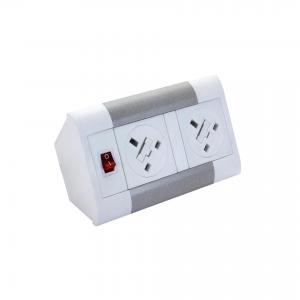 Impulse Desktop Module 2 x UK Sockets, 1 x Neon Switch, 1 x 500mm Lead