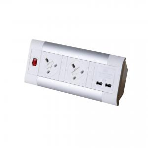 Impulse Desktop Module 2 x UK Sockets, 1 x Neon Switch, 1 x 500mm Lead