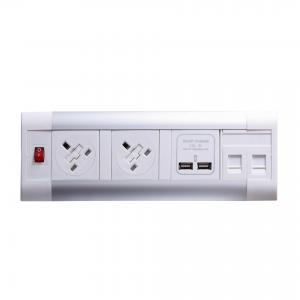 Impulse Desktop Module 2 x UK Sockets, 1 x Neon Switch, 1 x 500mm Lead