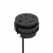 Volta Round 80mm Power Unit Module 1xSocket (3.15A Fuse) 1xUSBa 1xHDMI (1.4) 1xCAT 6Data Port - Black with 2metre Mains Lead IP000155
