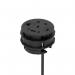 Volta Round 80mm Power Unit Module 1xSocket (3.15A Fuse) 1xUSBa 1xHDMI (1.4) 1xCAT 6Data Port - Black with 2metre Mains Lead IP000155